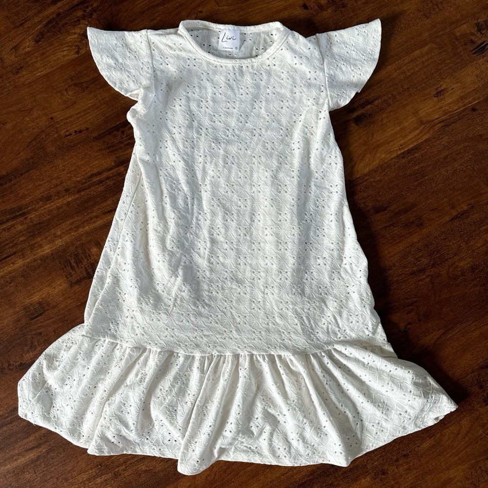 White flowy dress